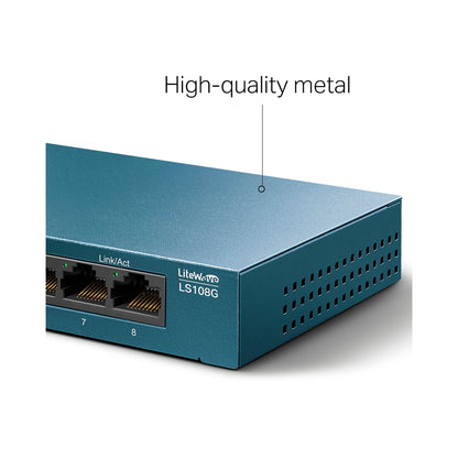 Tp-Link - Switch 8 Ports GIGABIT LS108G - Blue