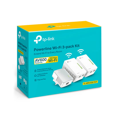 Tp-Link - Powerline Adaptor WiFi Extender 3-Pack Kit  - White