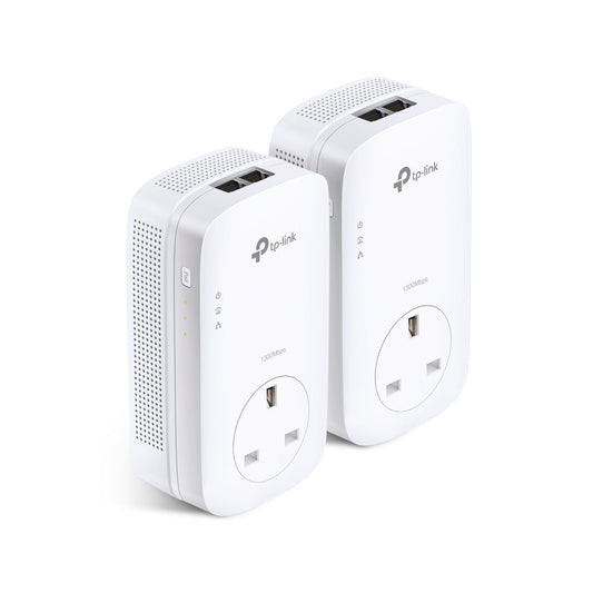 Tp-Link - Powerline Kit with Passthrough  TL-PA9020P - White