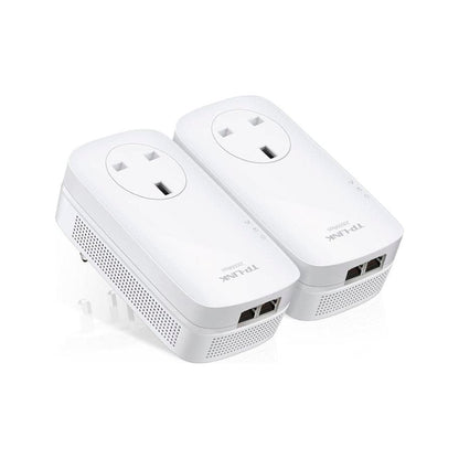 Tp-Link - Powerline Kit with Passthrough  TL-PA9020P - White