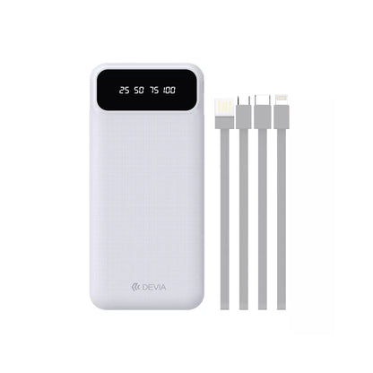 Devia - 10000mah Digital Display Powerbank - White