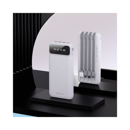 Devia - 10000mah Digital Display Powerbank - White