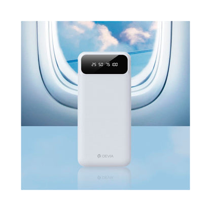 Devia - 10000mah Digital Display Powerbank - White