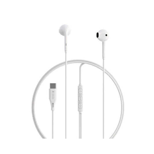 Devia - Earphones wired Kintone USB-C With Microphone