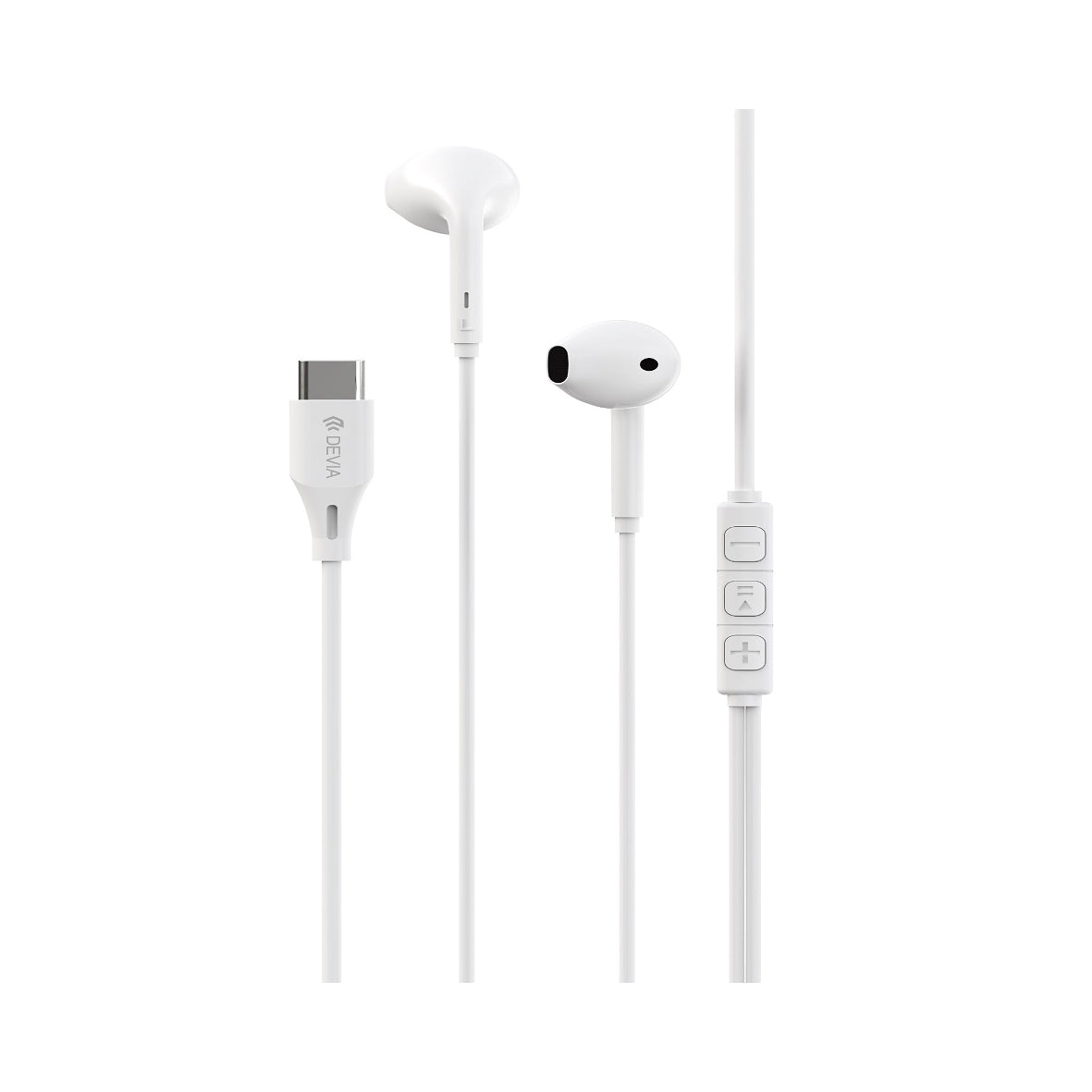 Devia - Earphones wired Kintone USB-C With Microphone
