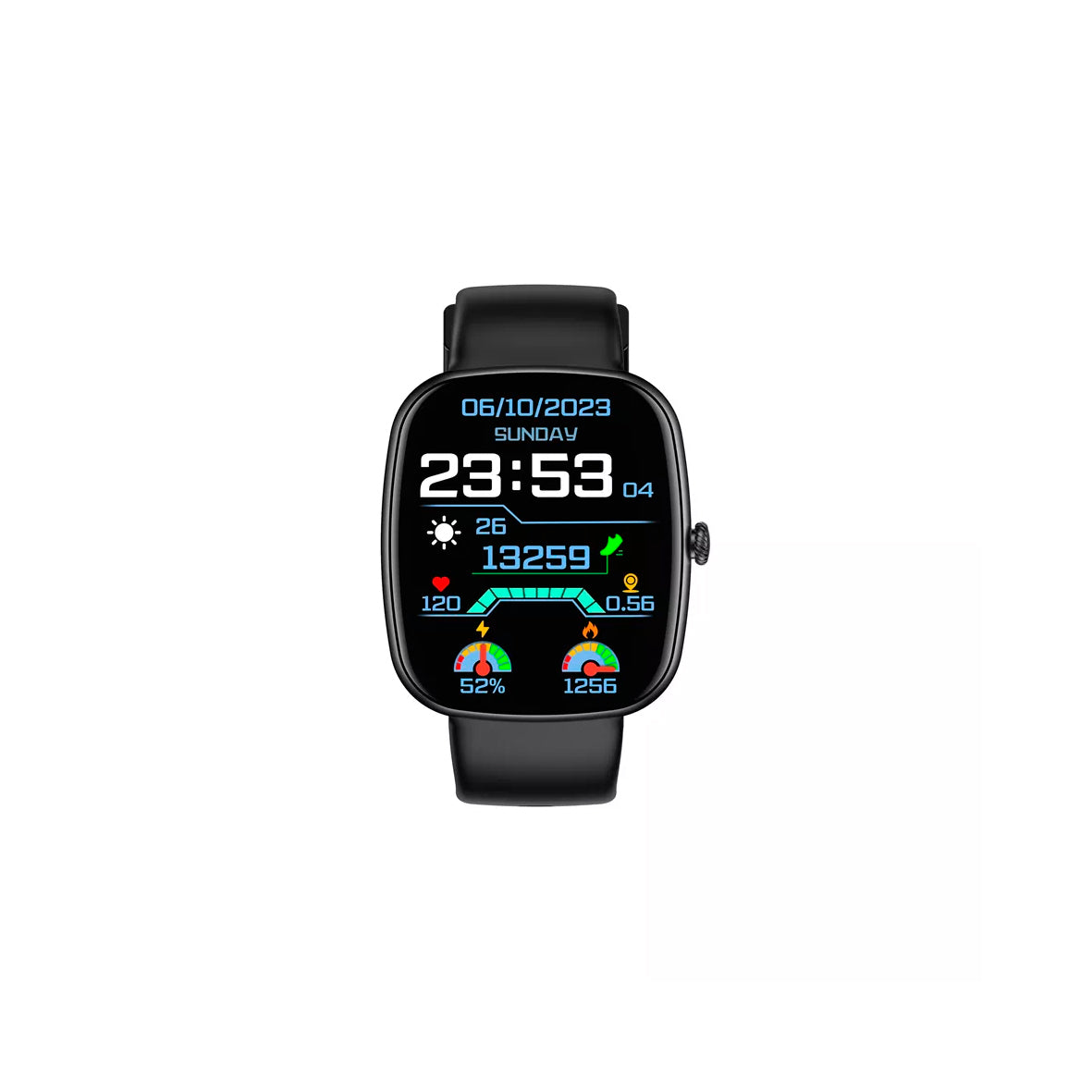 Devia - WT5 - Wireless Calling Bluetooth Waterproof Smartwatch - Black