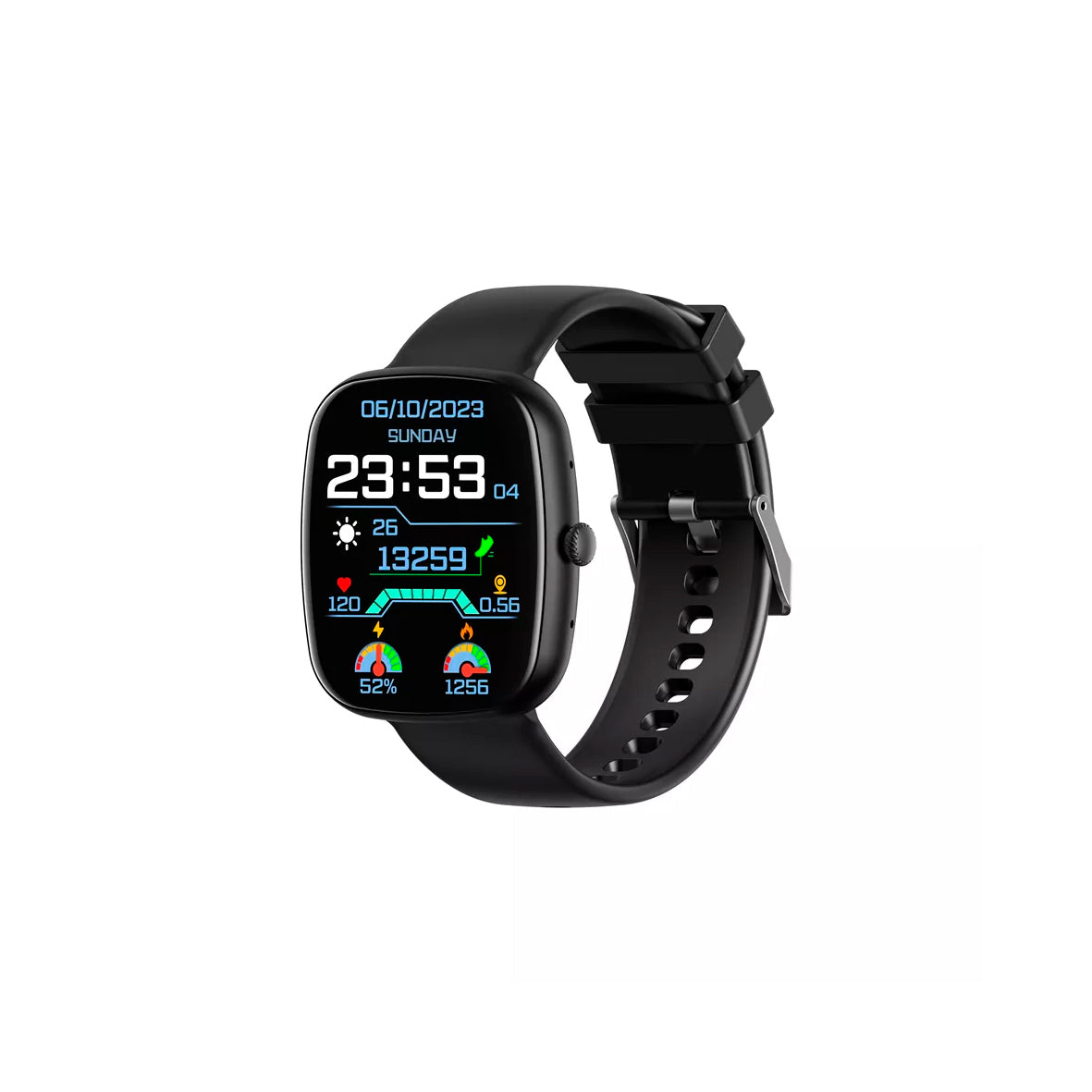 Devia - WT5 - Wireless Calling Bluetooth Waterproof Smartwatch - Black