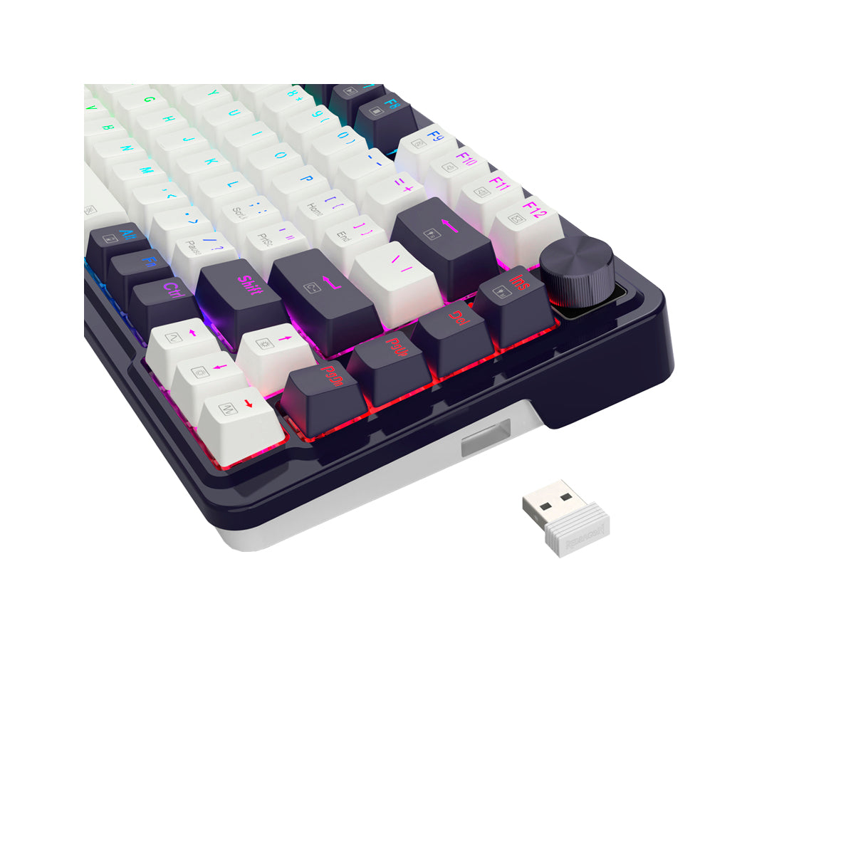 Redragon - K673 Ucal Pro 75% Wireless Gasket RGB Gaming Keyboard - Black