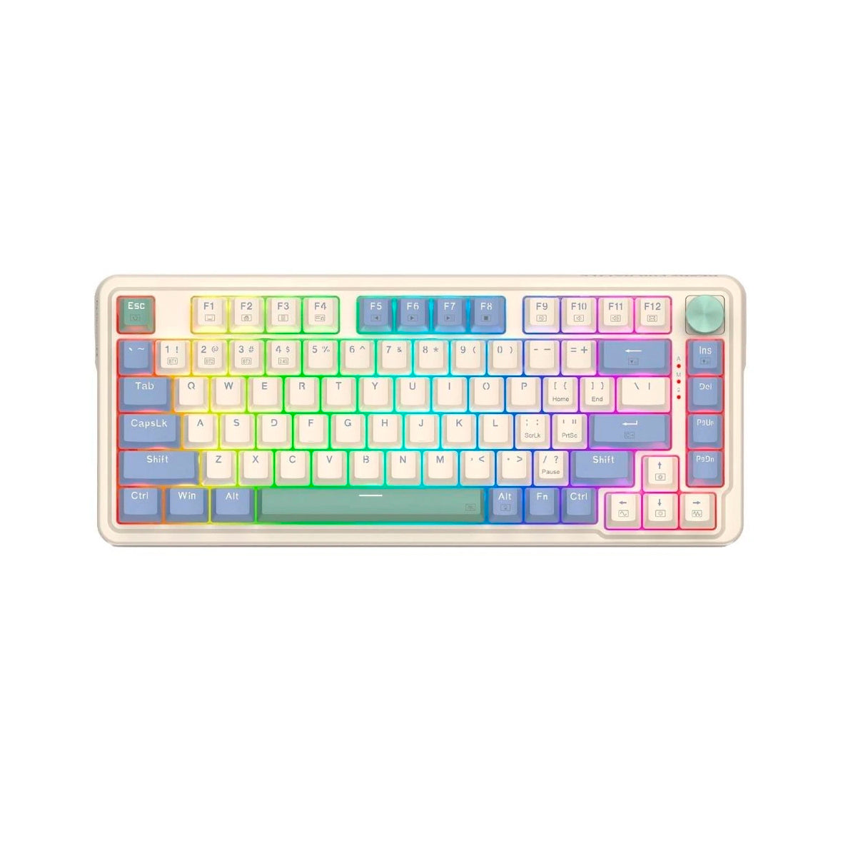 Redragon - K673 Ucal Pro 75% Wireless Gasket RGB Gaming Keyboard - White