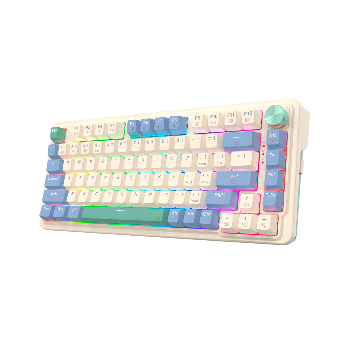 Redragon - K673 Ucal Pro 75% Wireless Gasket RGB Gaming Keyboard - White
