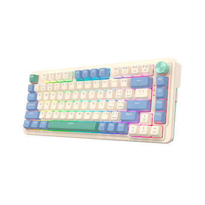 Redragon - K673 Ucal Pro 75% Wireless Gasket RGB Gaming Keyboard - White
