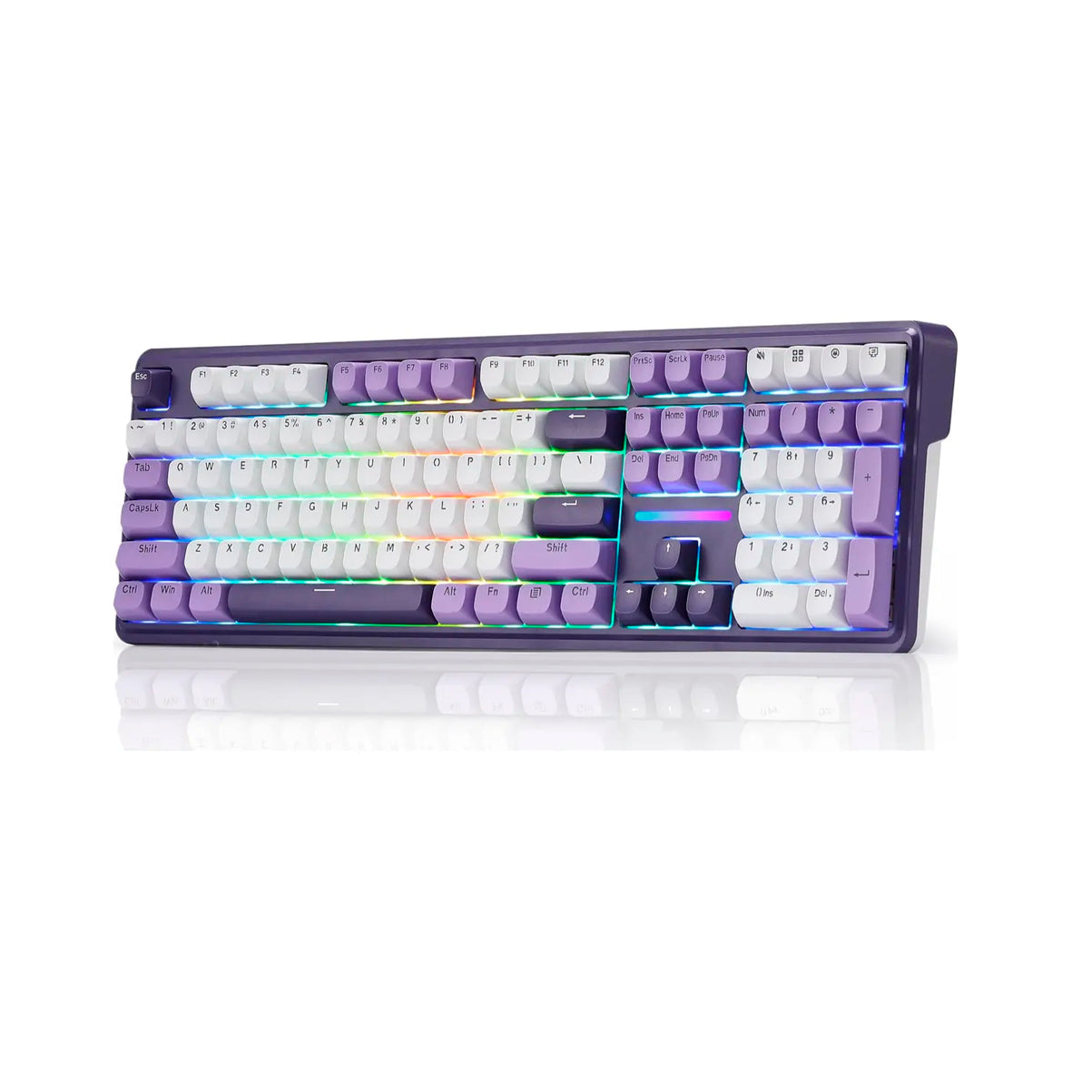 Redragon - K745 Antonium Pro 108Gasket RGB Gaming Keyboard - Purple