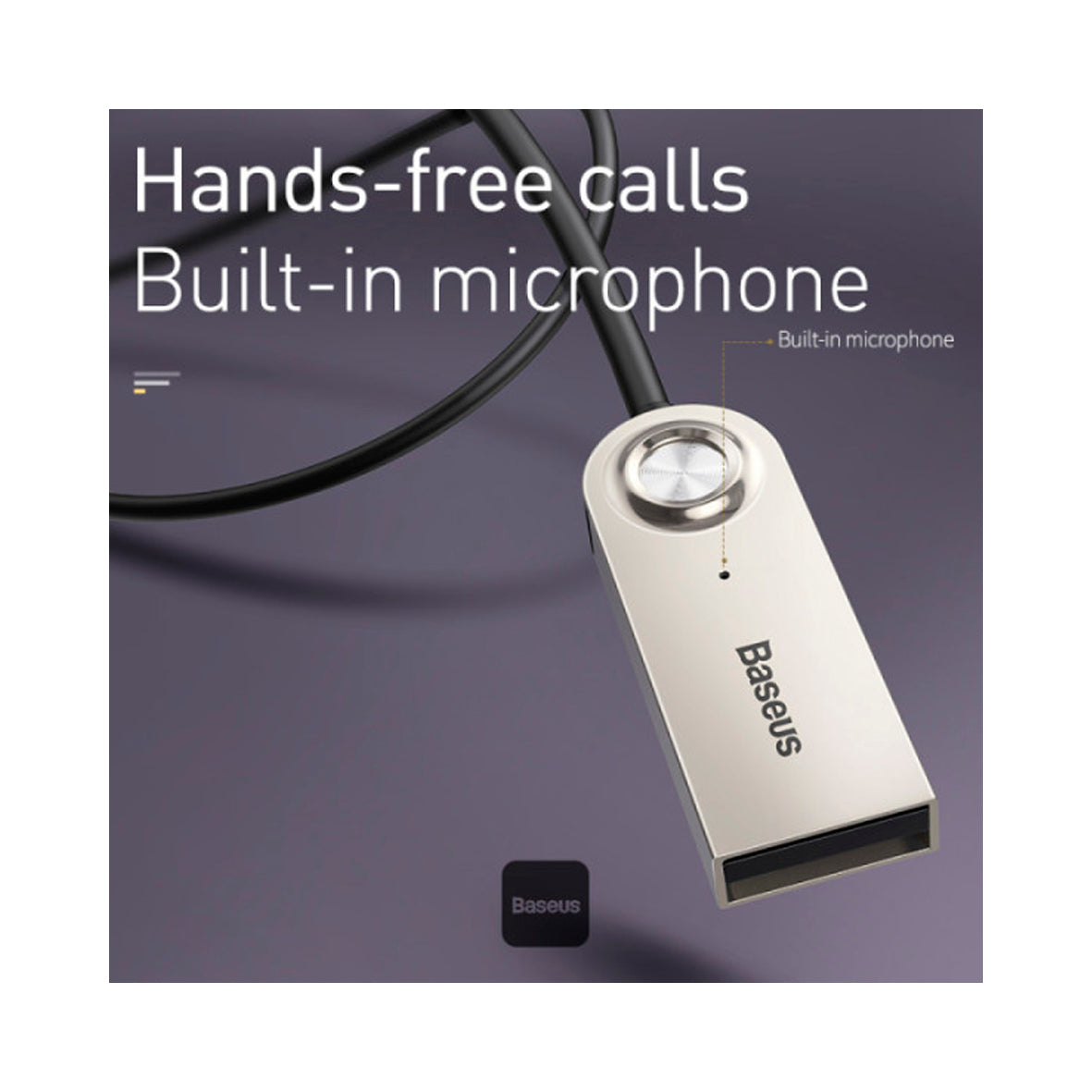 Baseus - Bluetooth 5.0 Audio Receiver Cable AUX Jack Audio Adapter