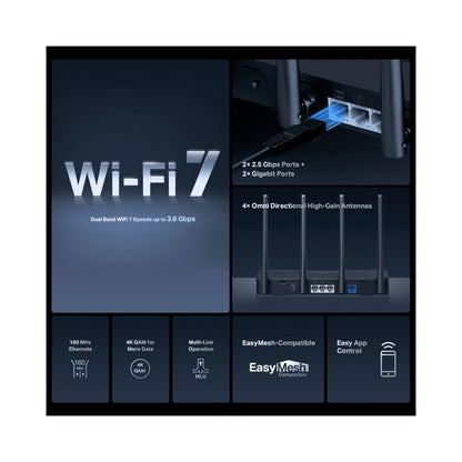 Mercusys - MR27BE BE3600 Dual Band Wi-Fi 7