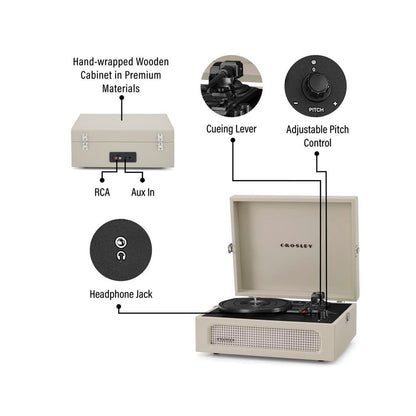 Crosley - Voyages Turntable - White