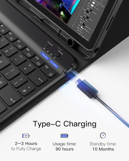 Inateck - Samsung Tab A9+ Case + Keyboard