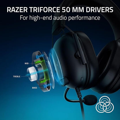Razer -  Blackshark V2 X - Wired Console Esports Headset - Black
