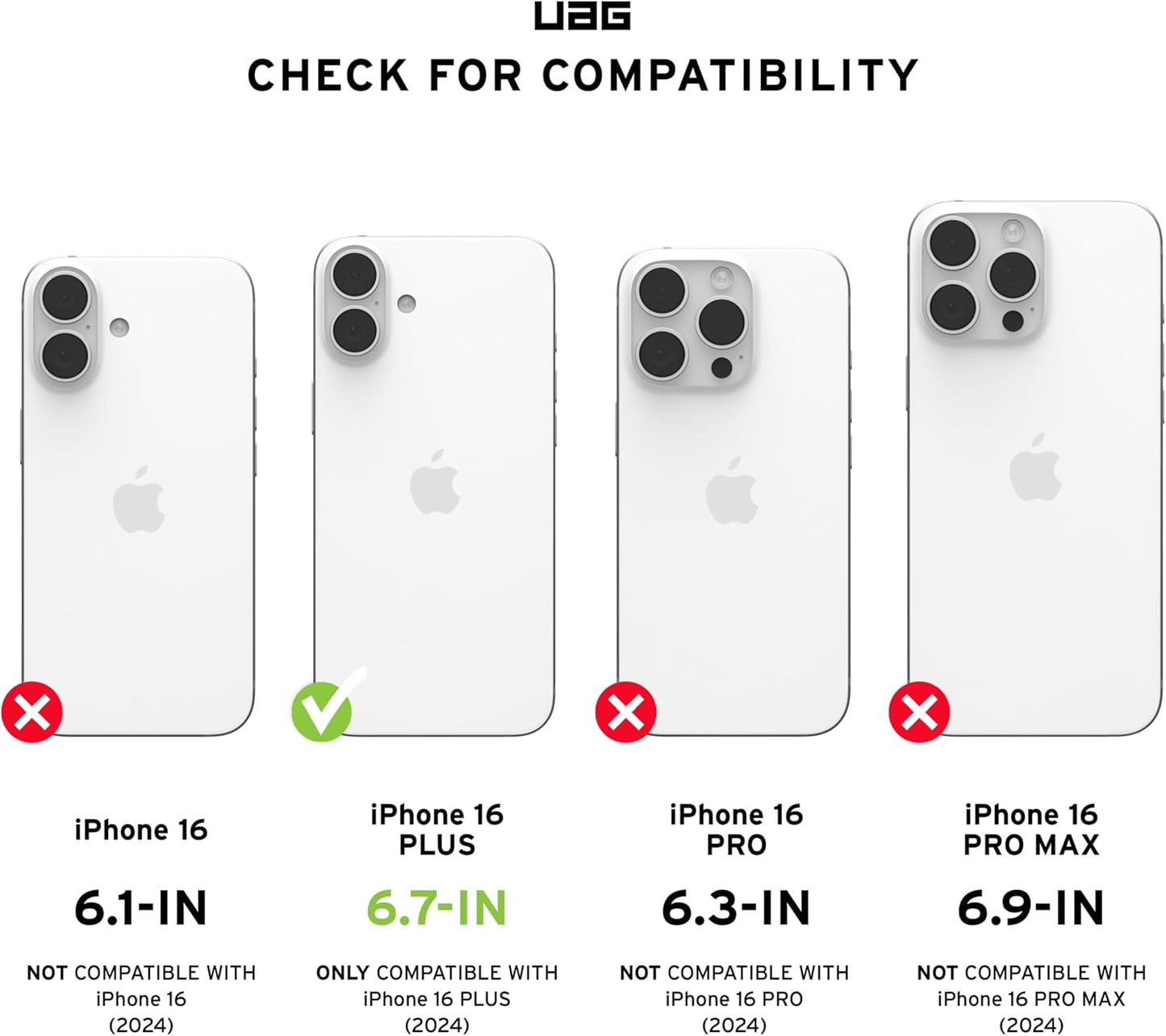 iPhone 16 Plus UAG Pathfinder MagSafe Case - Black