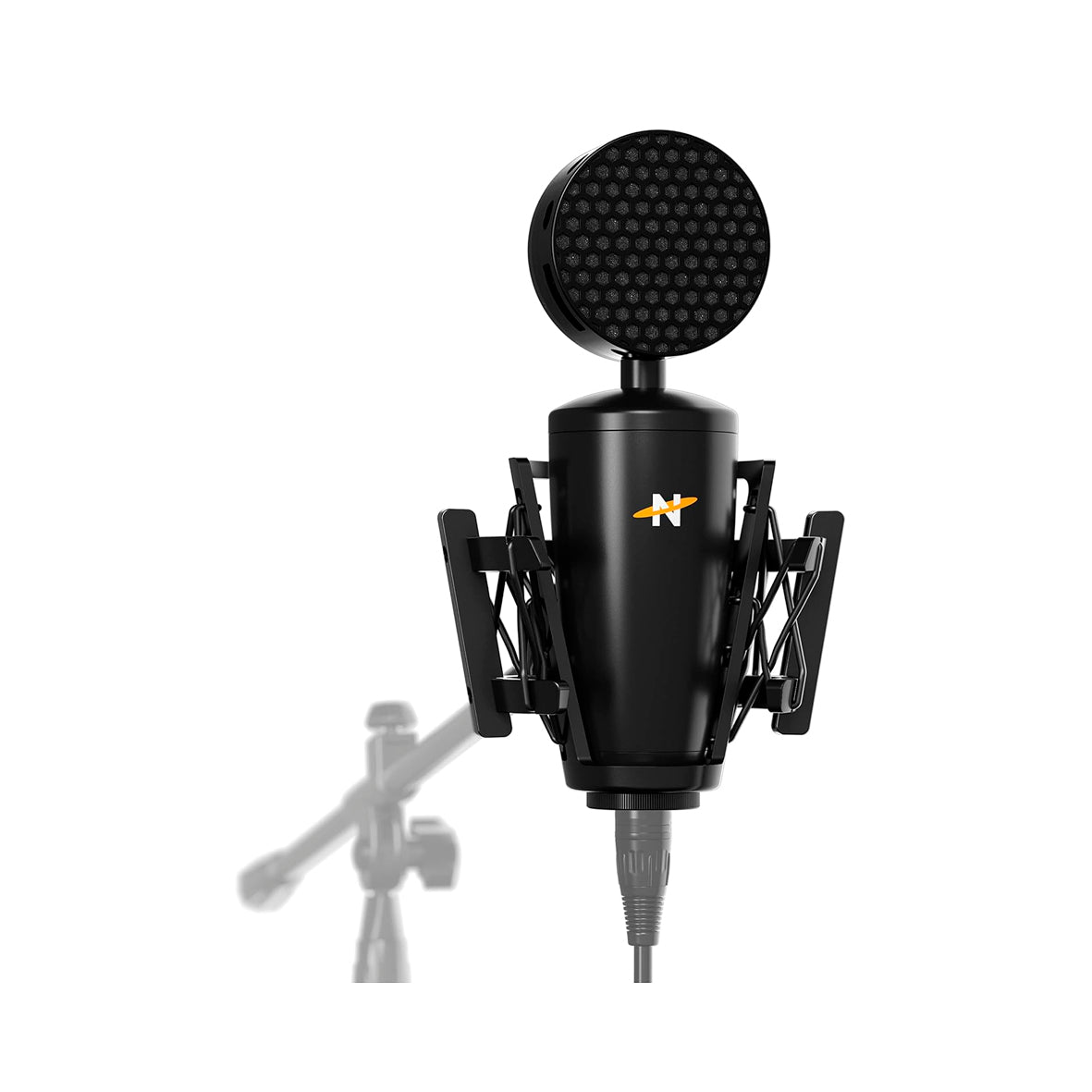 Neat - King Bee II Microp. Cardioid Cond. XLR mic recording + shock mount B - Black