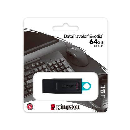 Kingston - DataTraveler Exodia 64GB USB 3.2