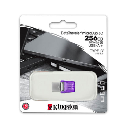 Kingston - DataTraveler MicroDuo 3C USB-A + USB-C - 256GB