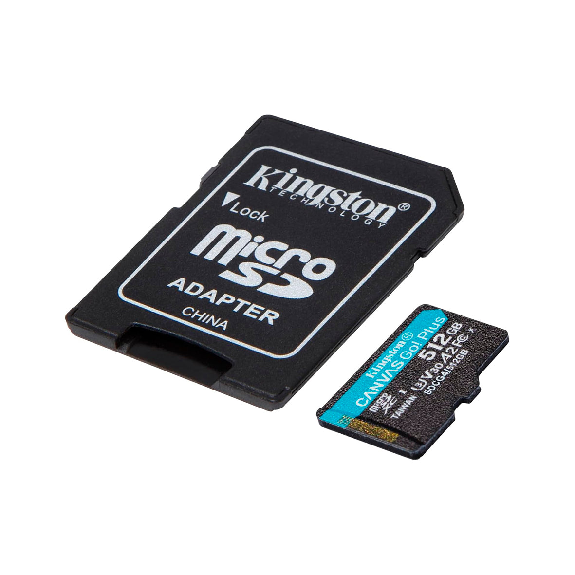 Kingston - Canvas Go! Plus 512GB Gen4 MicroSDXC Card+Adapter
