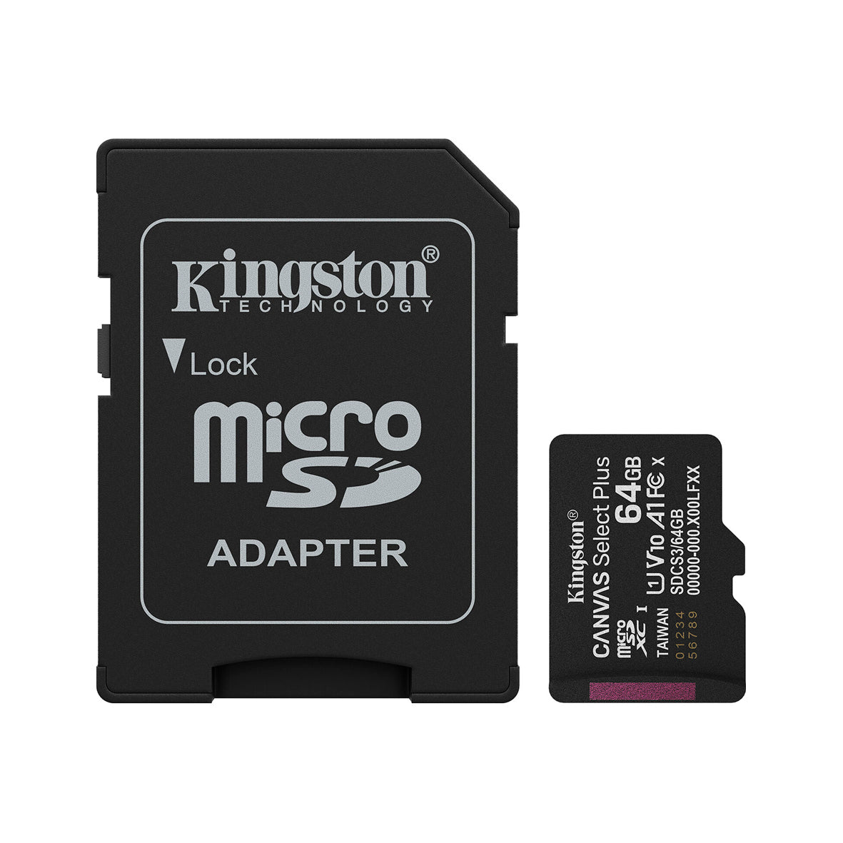 Kingston - Canvas Select Plus microSD Memory Card 64GB
