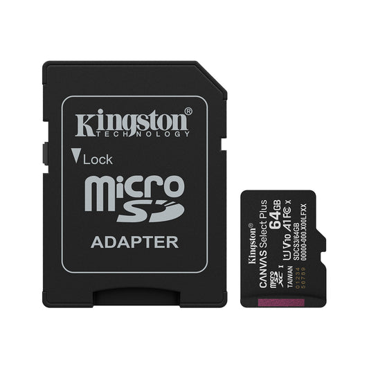 Kingston - Canvas Select Plus microSD Memory Card 64GB