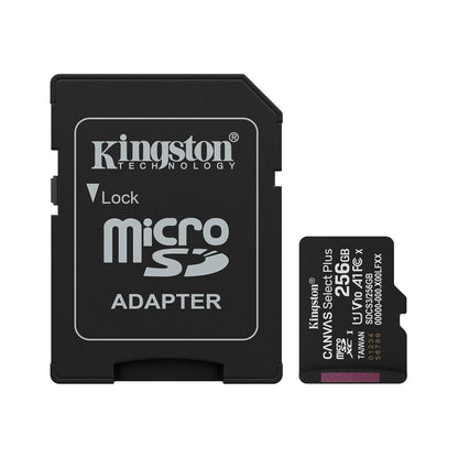 Kingston - Canvas Select Plus microSD Memory Card 256GB