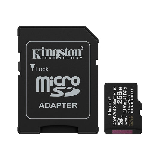 Kingston - Canvas Select Plus microSD Memory Card 256GB