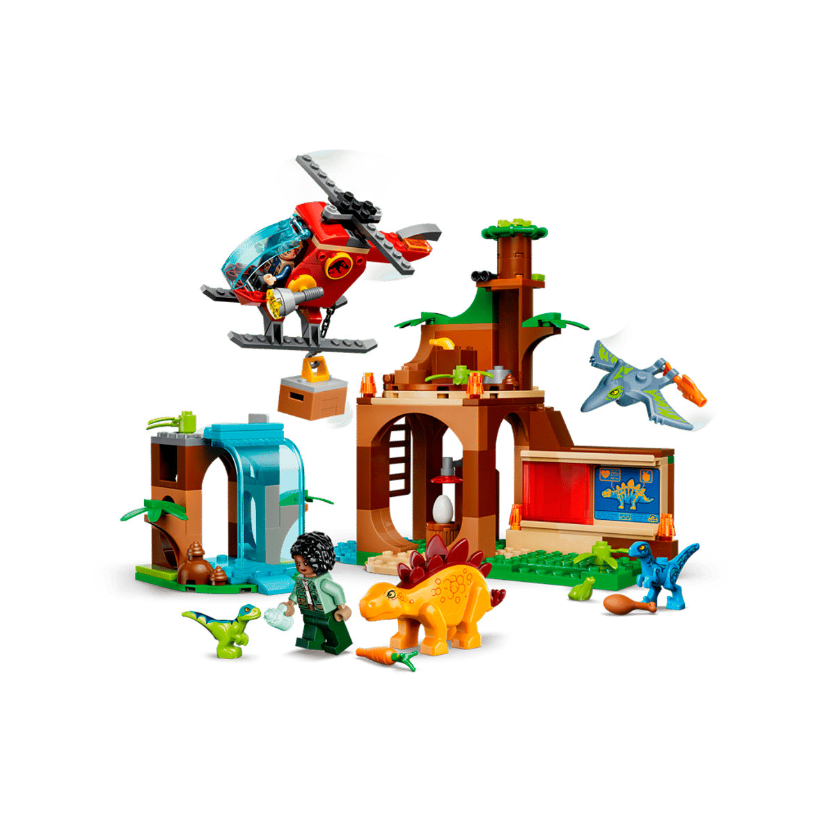 LEGO Jurassic World - Velociraptor, Stegosaurus & Pteranodon Rescue (77981)