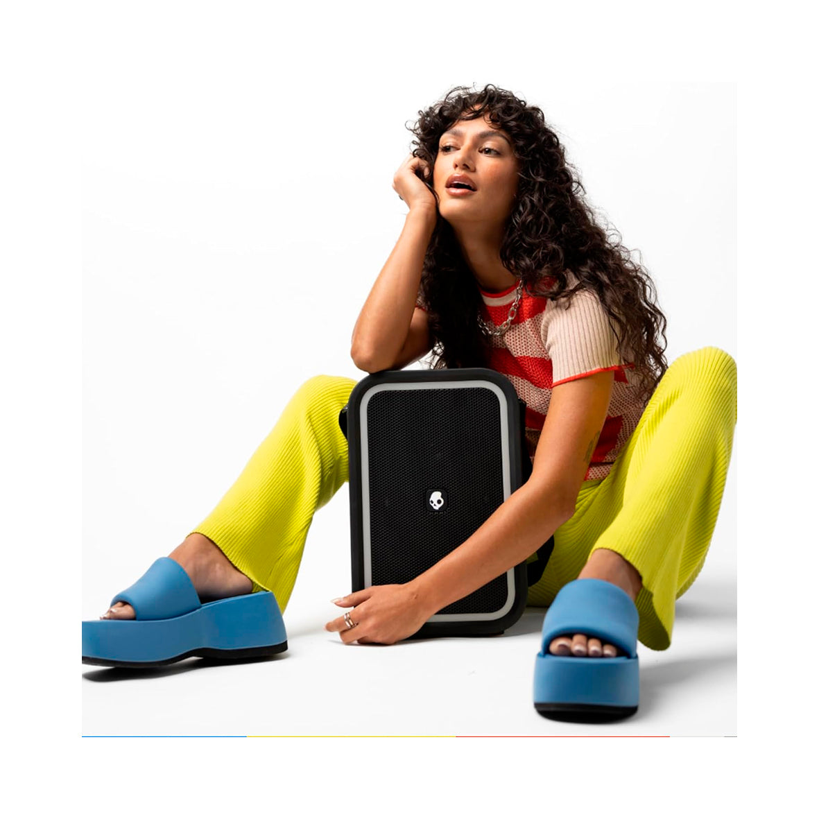 Skullcandy - Stomp - Wireless Bluetooth Speaker - Black/Orange