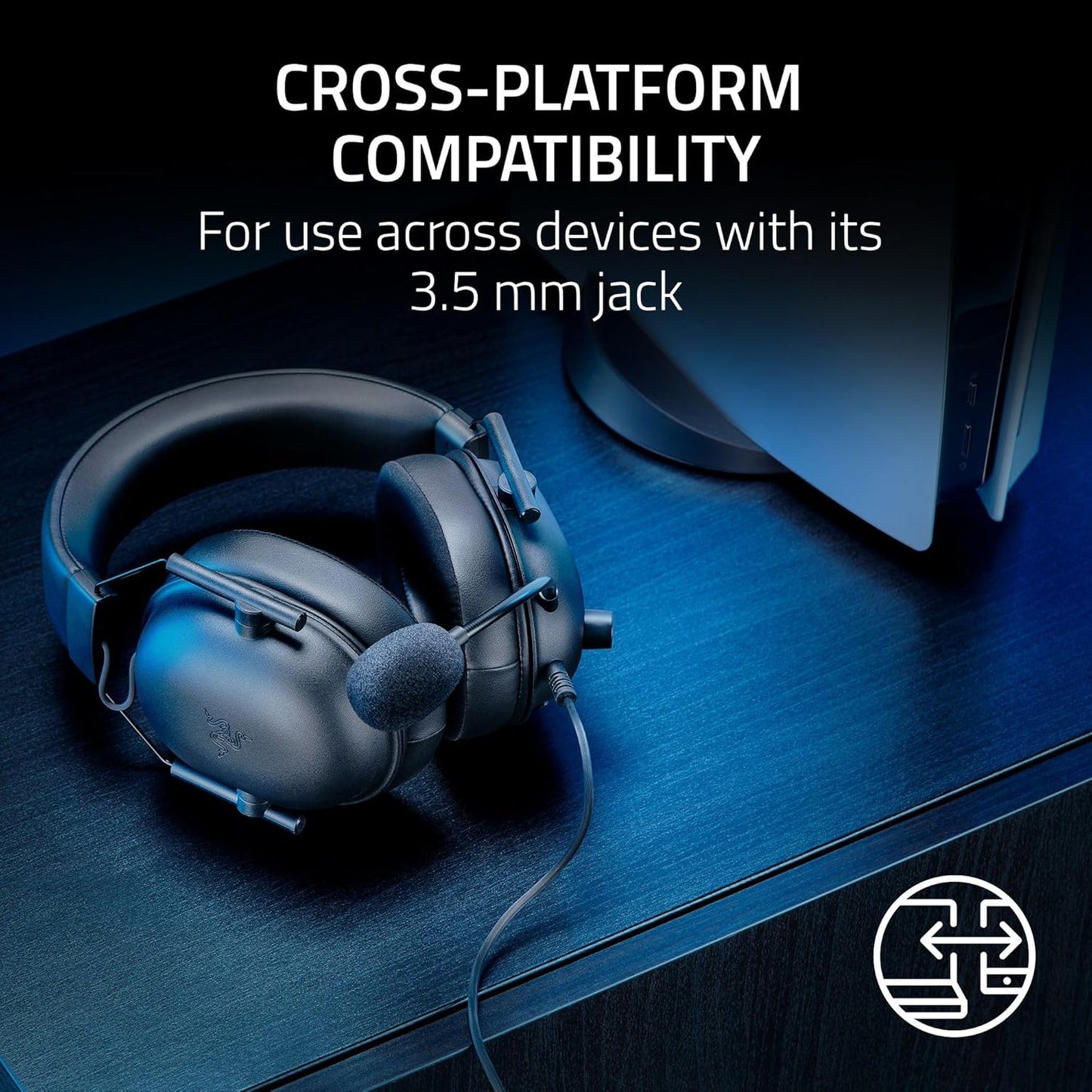 Razer -  Blackshark V2 X - Wired Console Esports Headset - Black