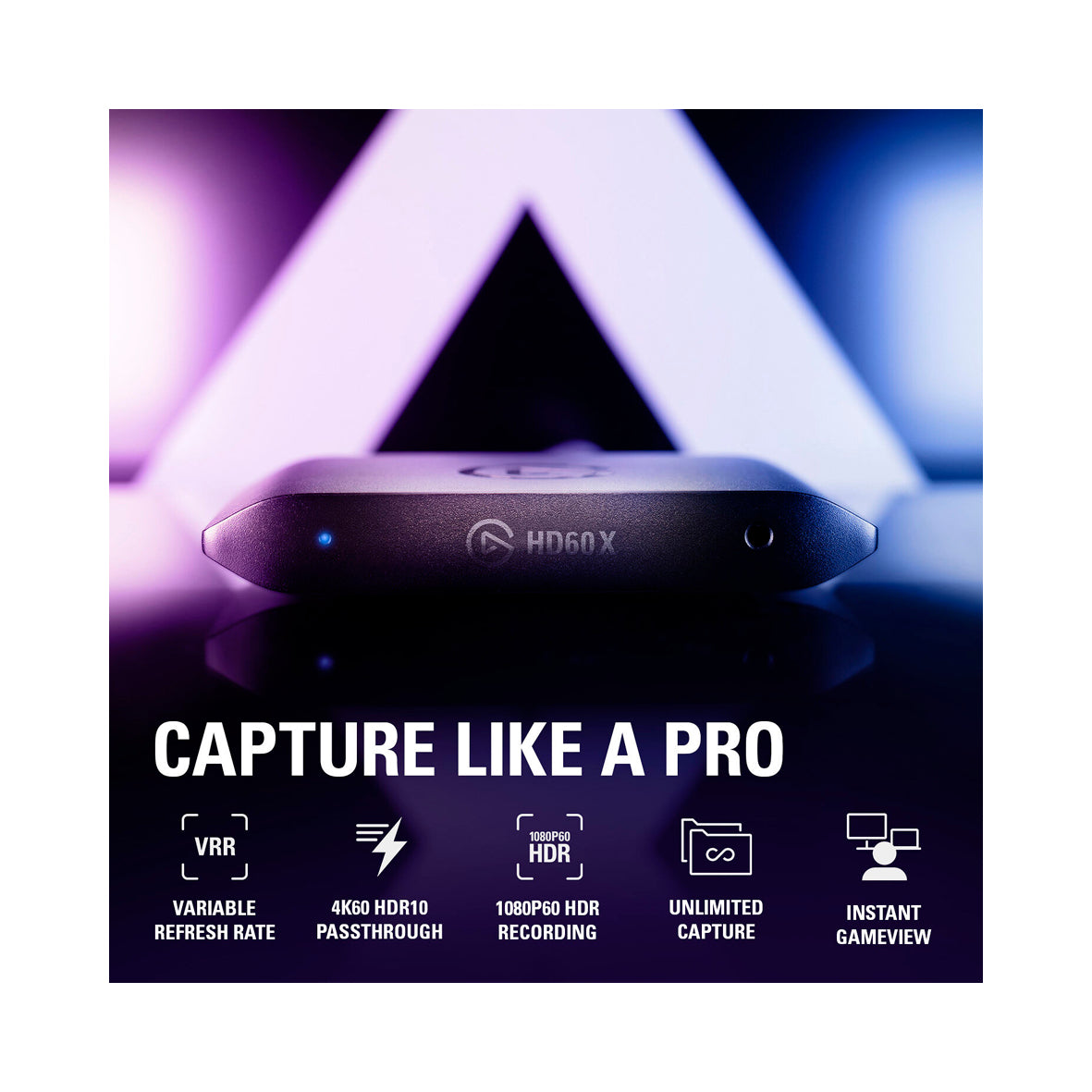 Elgato - HD60 X Stream and Record in 1080p60 HDR10 - Black