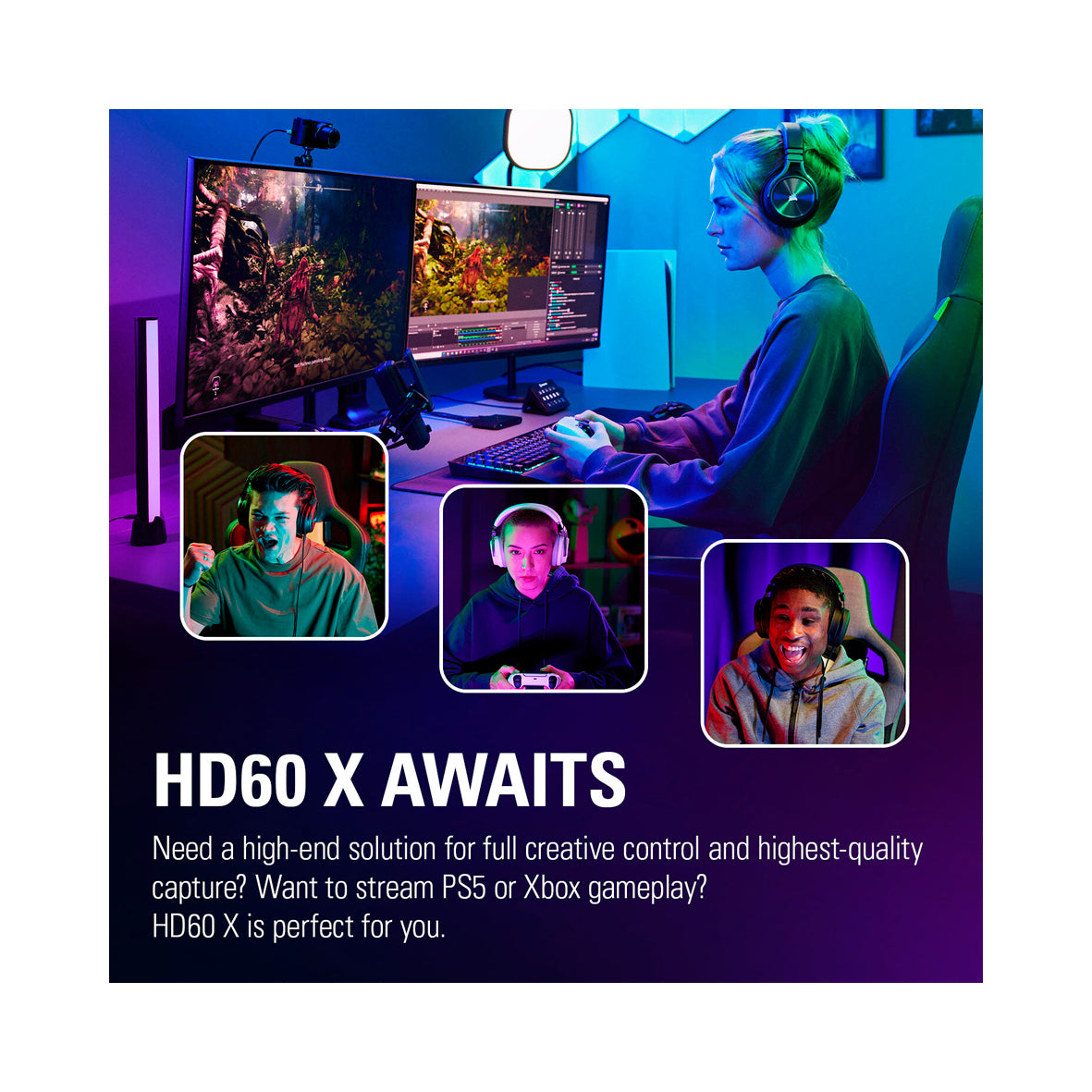 Elgato - HD60 X Stream and Record in 1080p60 HDR10 - Black
