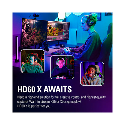 Elgato - HD60 X Stream and Record in 1080p60 HDR10 - Black