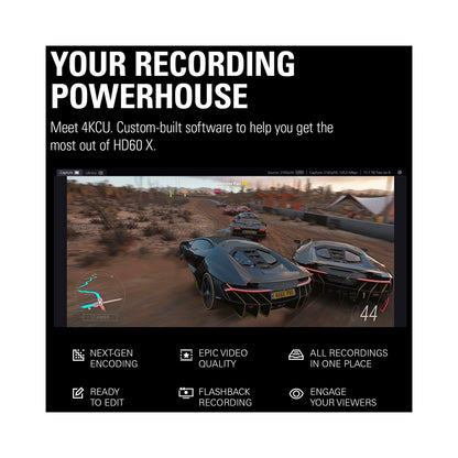 Elgato - HD60 X Stream and Record in 1080p60 HDR10 - Black