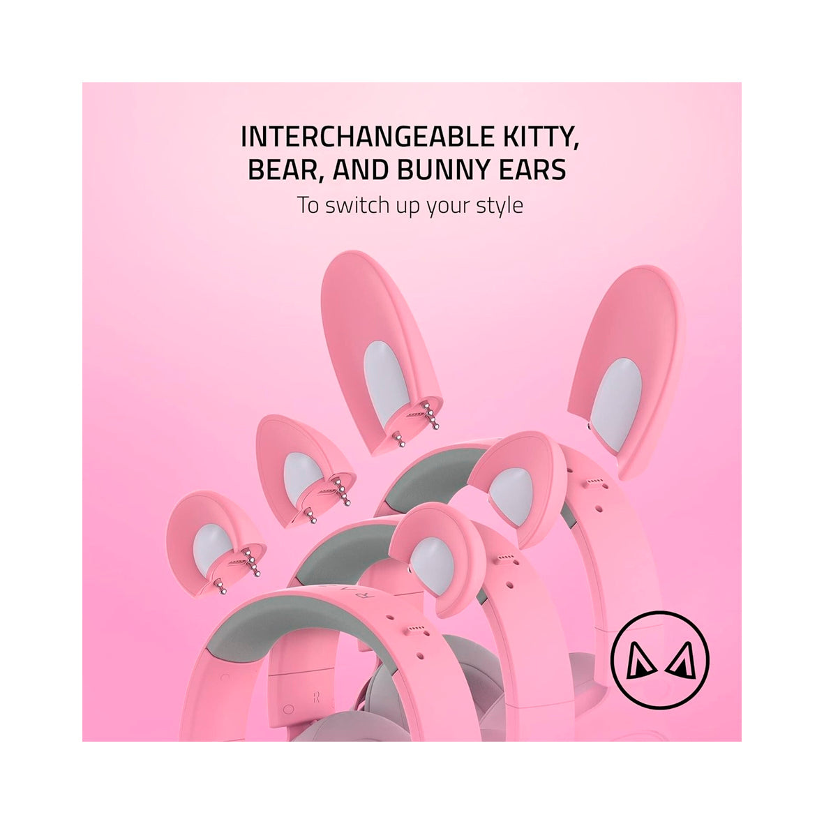 Razer - Kraken Kitty V2 Pro Quartz Pink Gaming Headset - Pink