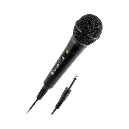 NGS - Singer Fire Wired Microphone for Karaoke - Black