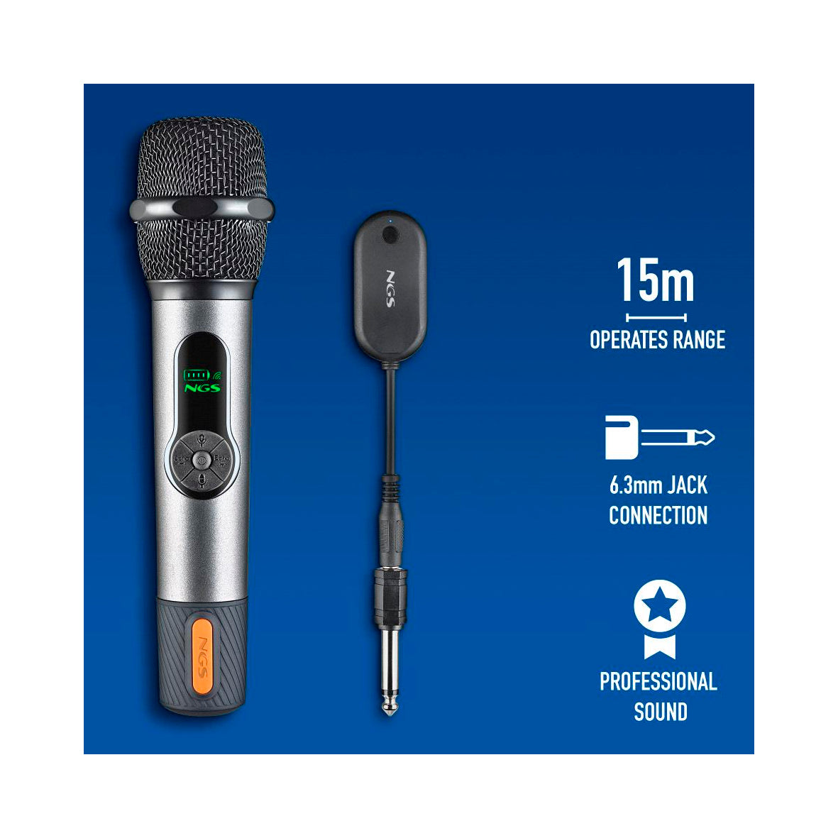 NGS - Singer Star Wireless Microphone - black