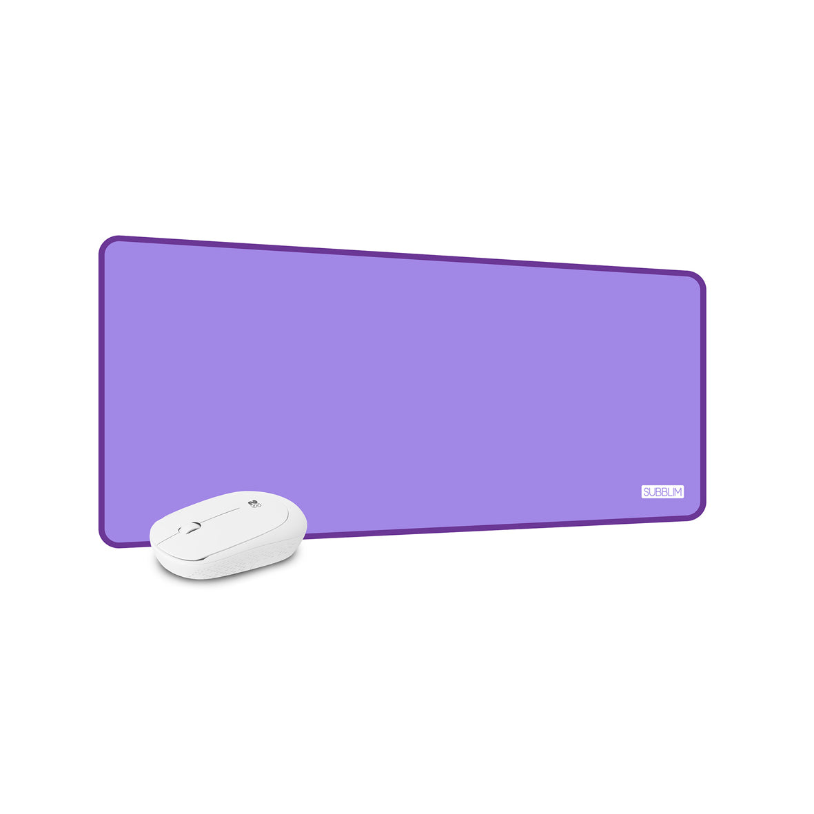 Subblim - Mouse Pad Harmony Pack XL + Wireless Mouse - Purple