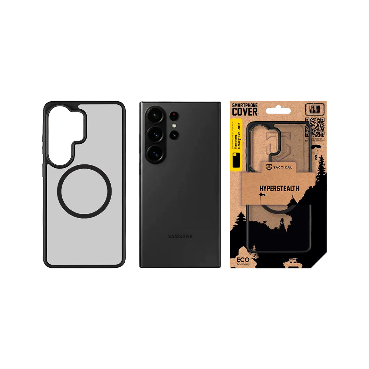 Tactical - Samsung S26 Ultra Magforce Hyperstealth Cover - Asph Black