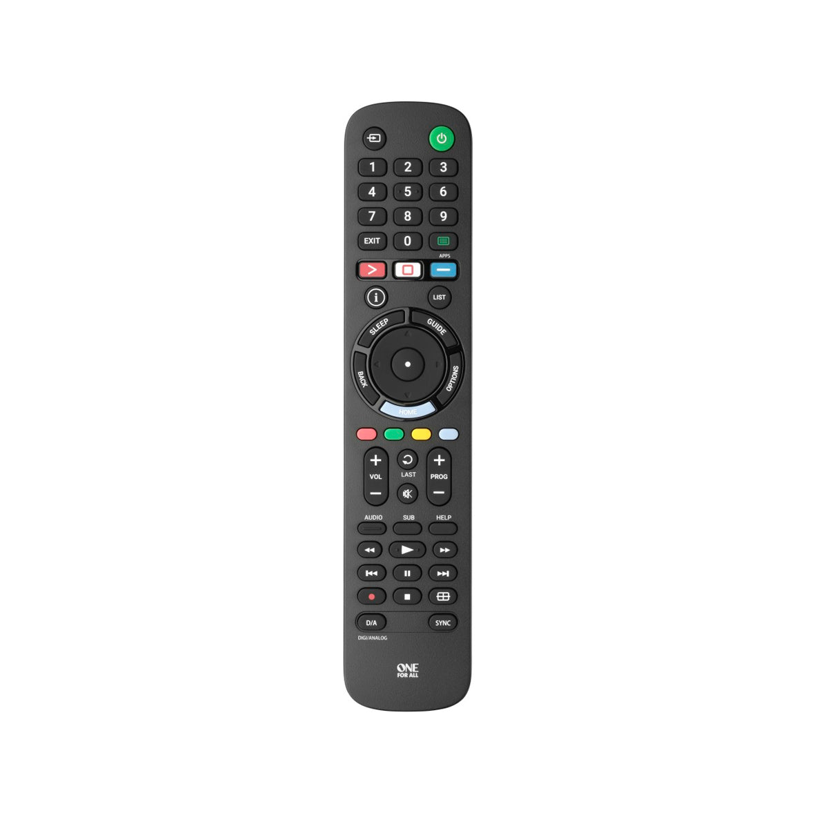 One For All - Sony 2.0 TV Remote Control - Black