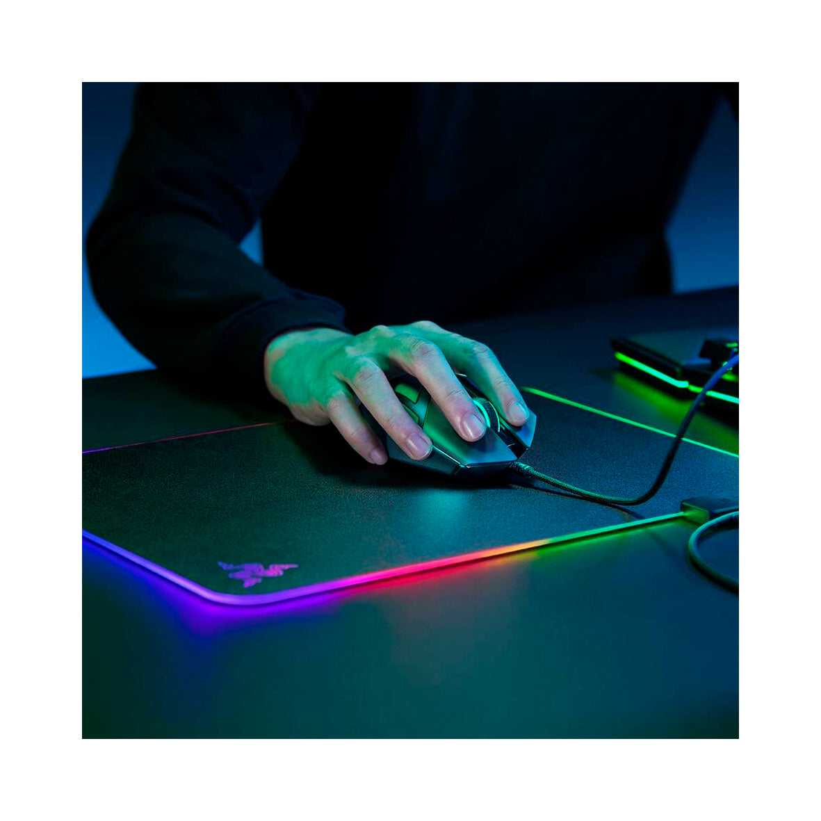 Razer - Firefly V2 RGB Gaming Surface - Medium - Black