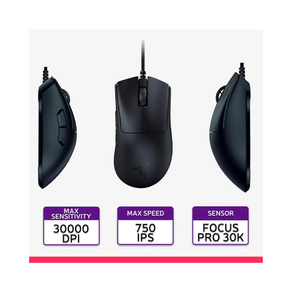 Razer - DeathAdder V3 Wired Gaming Mouse - Black