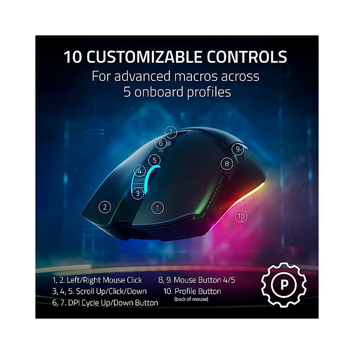 Razer - Cobra Pro RGB Wireless Optical Gaming Mouse - Black