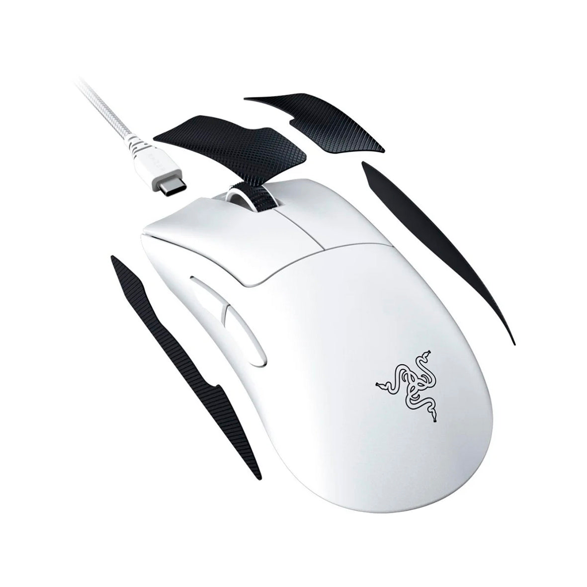 Razer - DeathAdder V3 Pro Wireless Optical Gaming Mouse - White