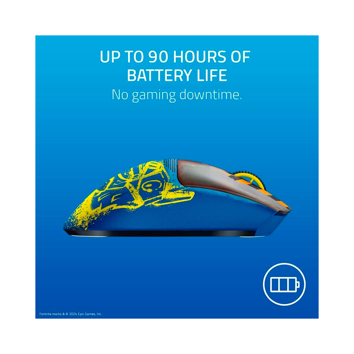 Razer - DeathAdder V3 Pro Fortnite Edition Wireless - Blue