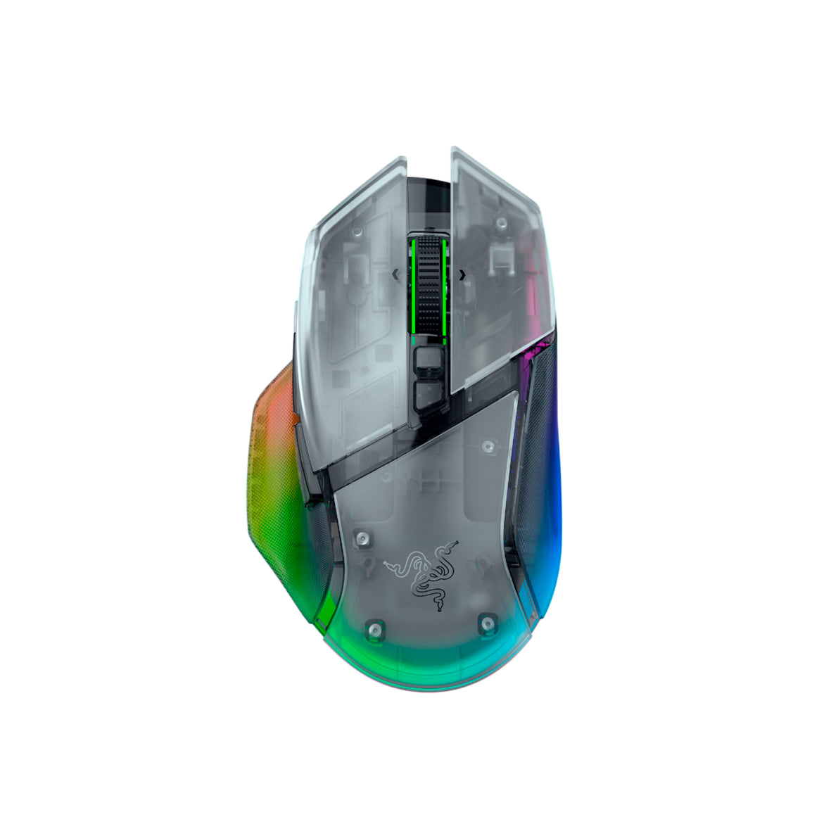 Razer - Basilisk V3 Pro 35K Gaming Mouse Wireless/Phantom - Clear