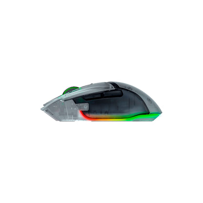 Razer - Basilisk V3 Pro 35K Gaming Mouse Wireless/Phantom - Clear